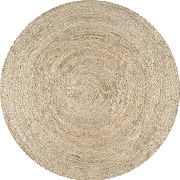 Hand Braided Jute/Sisal Area Rug AllModern Rug Size: Round 4