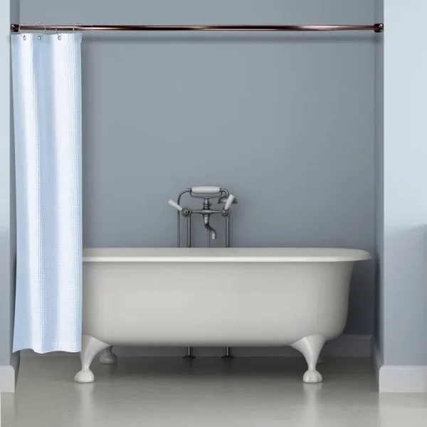 Rod Desyne Bronze 1 inch Shower Curtain Rod