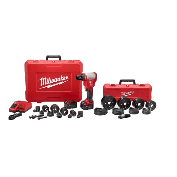 Milwaukee Tool M18 FORCE LOGIC 10T Knockout Tool 1/2" - 4" Kit