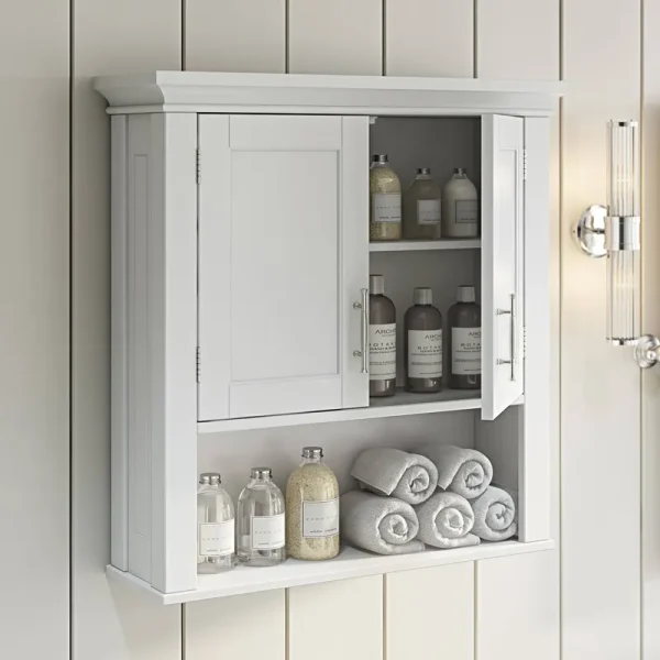 RiverRidge Somerset Two-Door, White Wall Cabinet