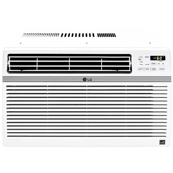 LG 8, 000 BTU 340 Sq Ft Window Air Conditioner with Remote Control, White, LW8016ER