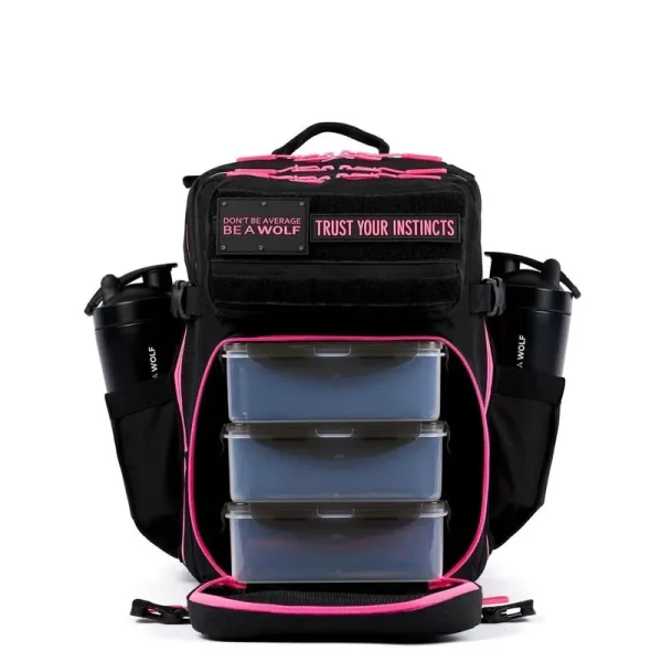 25L Black Neon Pink Meal Prep Management - WOLFpak