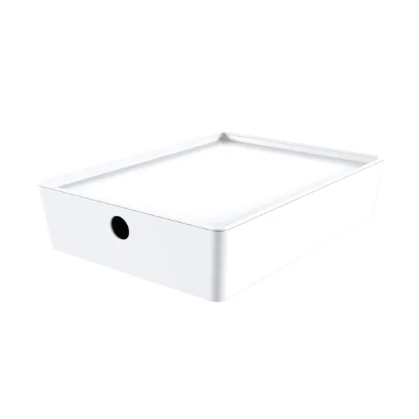 Mainstays Medium Lidded Storage White