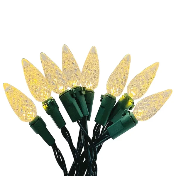 20ct. Warm White Vintage LED C3 Bulb Crafting Lights with Green Wire by Ashland | 6 | Michaels