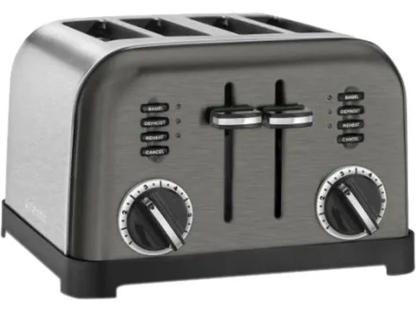 Cuisinart - 4-Slice Metal Classic Toaster (Black Stainless)
