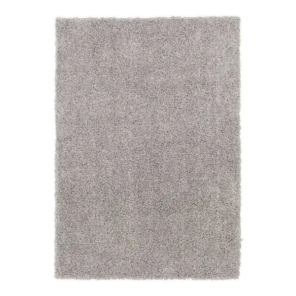 Central Oriental GS507.133 5 ft. x 7 ft. Geneva Zinc Cloud Shag Area Rug Grey