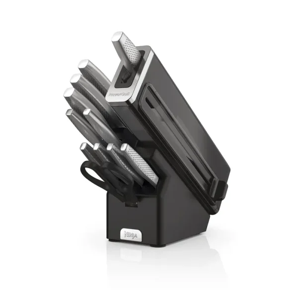 Ninja Neverdull Essential 12 - Piece Stainless Steel Knife Set with Built - in Sharpener, K22012