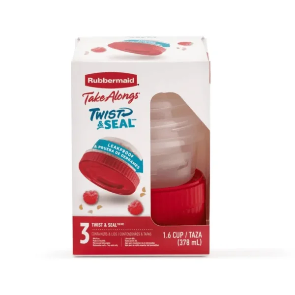 Rubbermaid Containers & Lids, Twist & Seal, 1.6 Cup - 1 ea