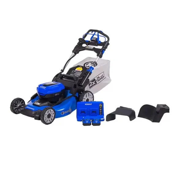 Kobalt 24-Volt Brushless 20-in Self-Propelled Cordless Electric Lawn Mower 5 Ah (Battery and Charger Included) Klms 2524A-03