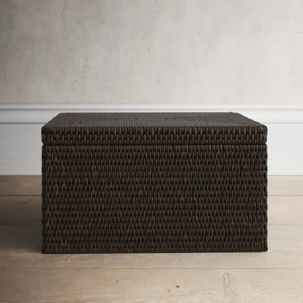 Storage Box with Lid - Flat File Organizer Color: Tudor Black