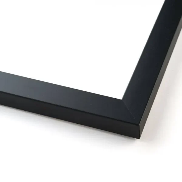 11x5 Black Wood Picture Frame - with Acrylic Front and Foam Board Backing