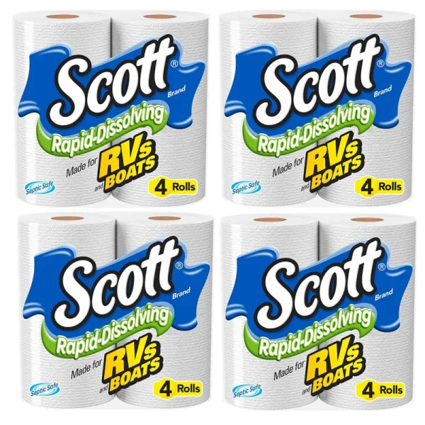 Scott Rapid Dissolve Bath Tissue Made for RVs