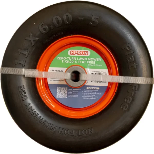 Hi-Run 11x6.00-5 with Wheel Kit Flat, Free, Mower Wheels