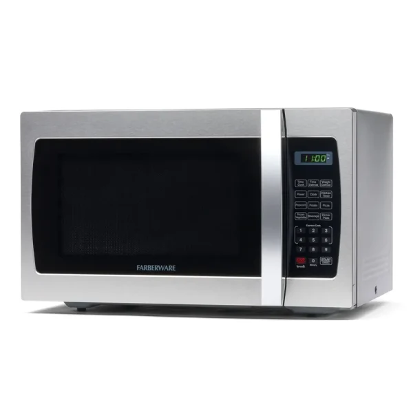 Farberware Professional 1000-Watt Microwave Oven - Stainless Steel 1.3 Cu ft