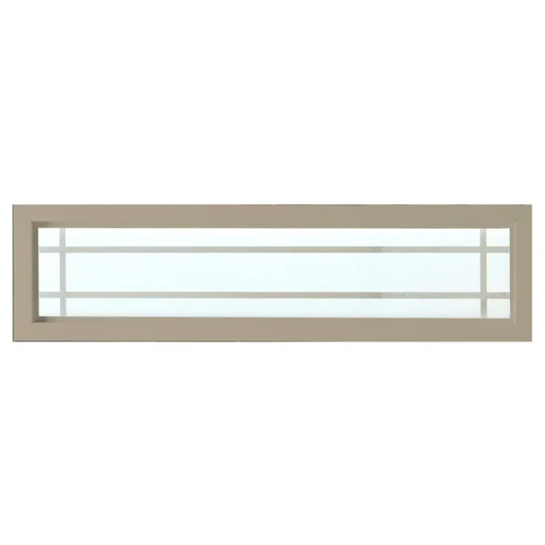 Hy-Lite 47.5 in. x 11.5 in. Prairie Decorative Glass Picture Vinyl Window - Tan