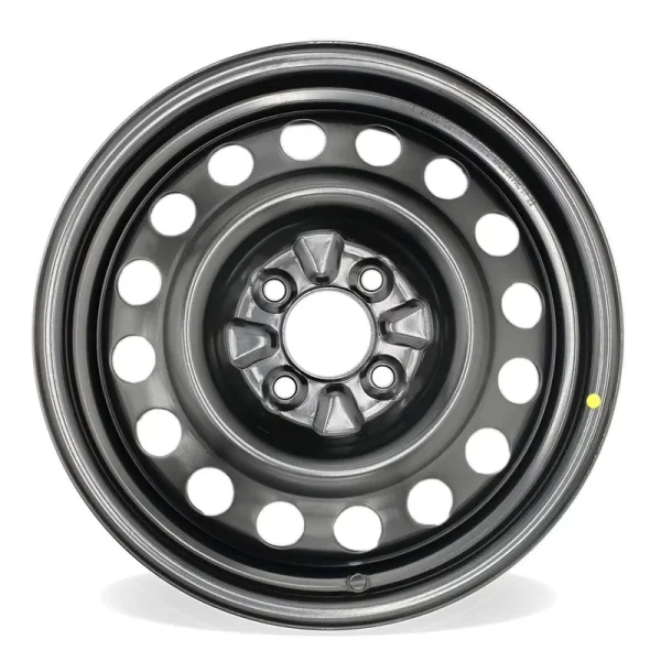 15" Single 15X5.5 Black Steel Wheel for Nissan Versa 2013 - 2019 OEM Design Replacement Rim