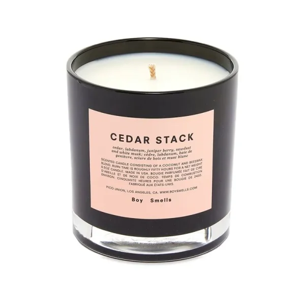 Boy Smells Cedar Stack Candle