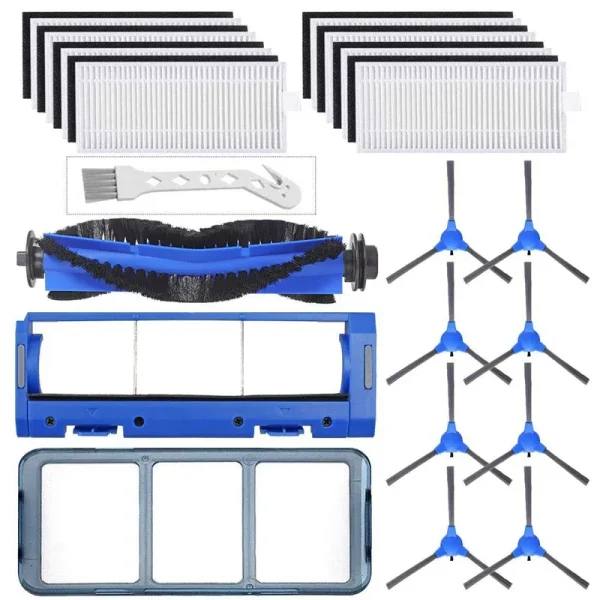Replacement Parts Kit for Eufy RoboVac 11s, RoboVac 30, RoboVac 30C, RoboVac 15c, RoboVac 12, RoboVac 35c, Robotic Accessories ,8 Filters,8 Side