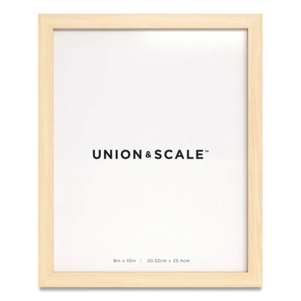 Union & Scale Essentials Wood Picture Frame, 8 x 10, Natural Frame