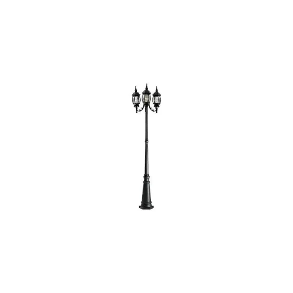 Designers Fountain 1923-BK Riviera 3-Light Post Lantern, Black