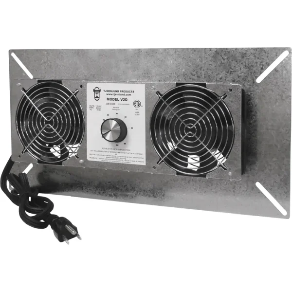 Tjernlund V2D 220 CFM Crawl Space Fan Automatic