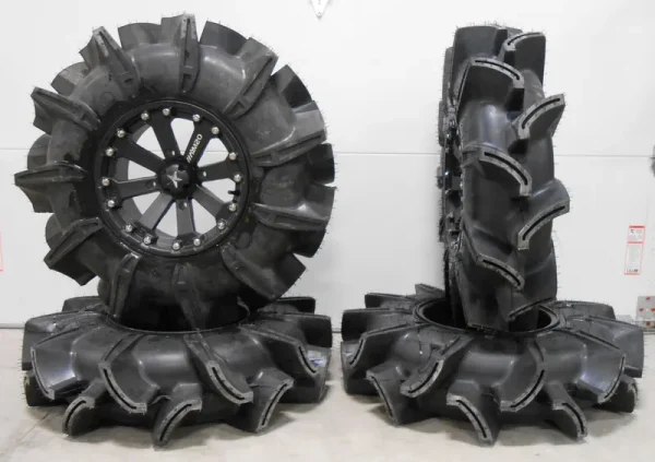 MSA Black Kore 14" ATV Wheels 32" Assassinator Tires Sportsman RZR Ranger