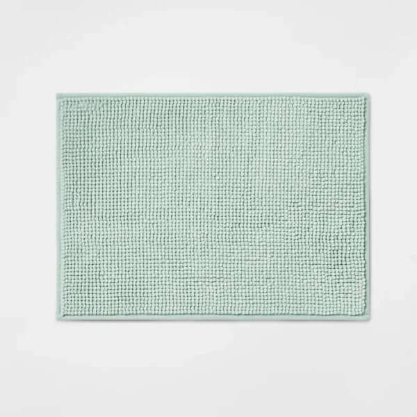 17"x24" Everyday Chenille Bath Rug Mint - Room Essentials