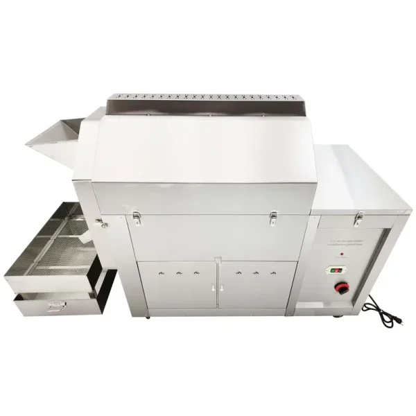 50KG Coffee Bean Nut Roaster Drum Frying Machine Gas Heating Fully Automatic Commercial