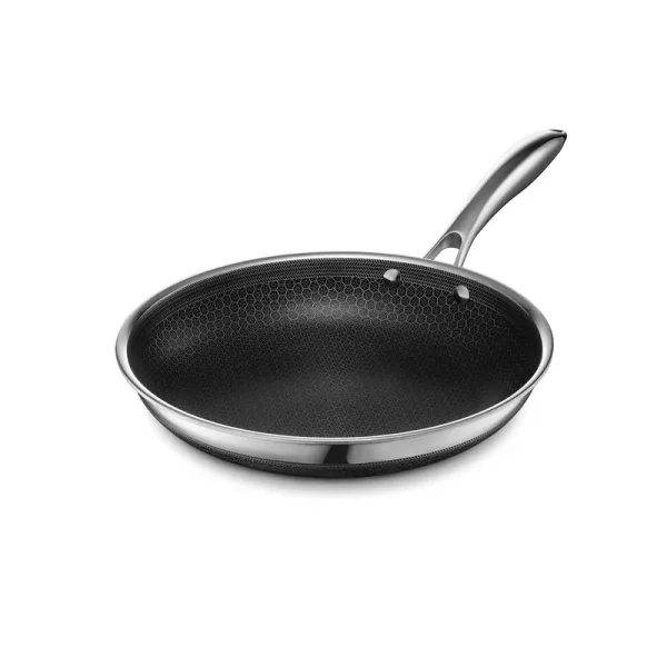 HexClad 10 inch Hybrid Stainless Steel Frying Pan, Nonstick