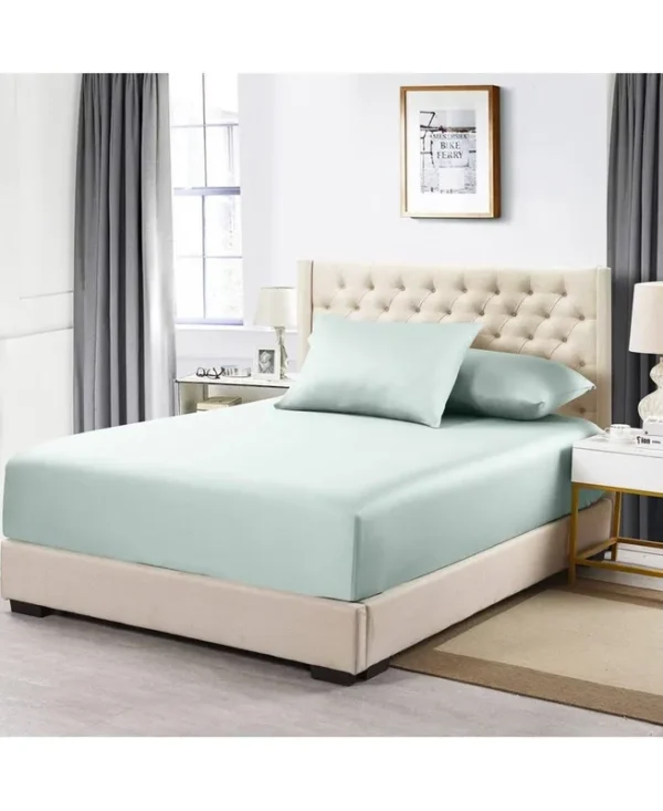 100% Cotton | Fitted Sheet Only | Solid 600 Thread Count California King / Sea
