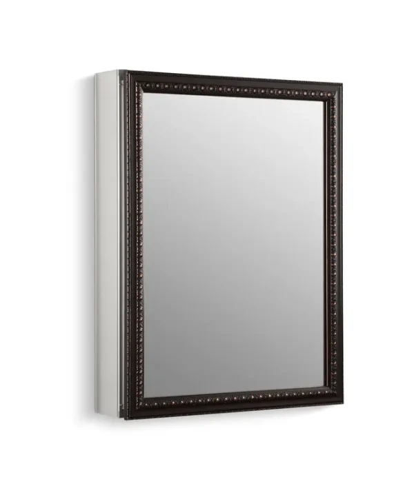 Kohler K-2967-BR1 Aluminum Cabinet with Framed Mirror Door, Oil Rubbed Bronze