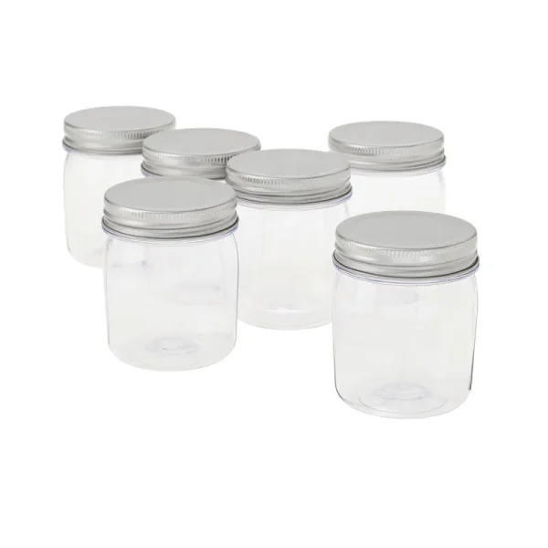 Craft Smart 8 Ounces Plastic Mason Jars - 6 ct