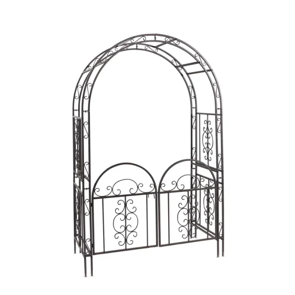 Montebello Iron Garden Arbor with Gate