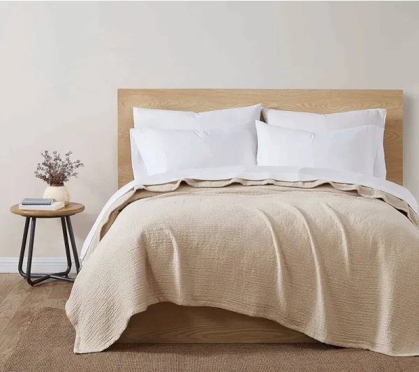 Under The Canopy Matelasse Blanket - Taupe - Size: Twin XL