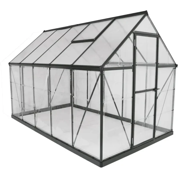 Palram Hybrid 6' x 10' Greenhouse - Gray