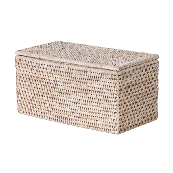 Everard Wicker/Rattan Basket Beachcrest Home Color: Honey-Brown