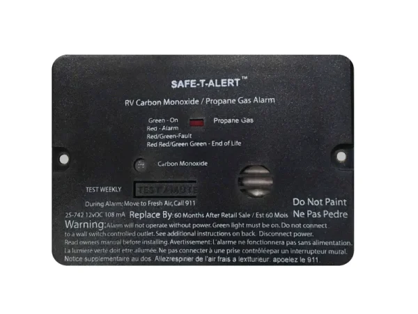 Safe-T-Alert Combo Carbon Monoxide Propane Alarm - Surface Mount - Mini - Black