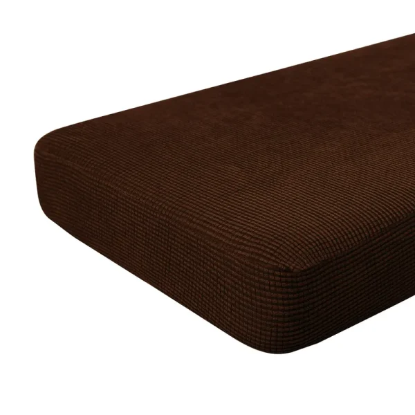 Hokway Couch Cushion Covers Stretch Cushion Covers Sofa Seat Cushion Slipcover Cushion Protector(Chocolate, Large)