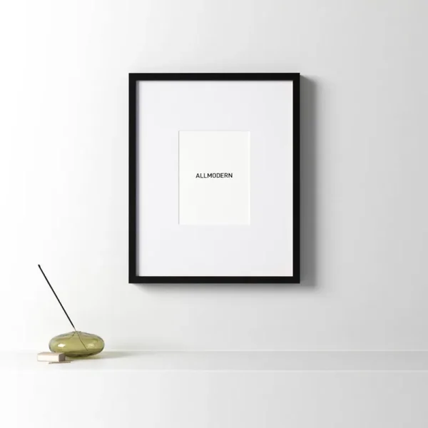 Capullo Gallery Matte Wood Picture Frame Picture Size: 8" x 10", Picture Size (Without Mat): 16" x 20" Color: Black