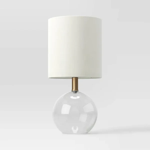Glass Sphere Mini Table Lamp Clear (Includes LED Light Bulb) - Threshold