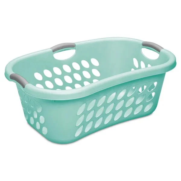 Sterilite Laundry Basket, Aqua