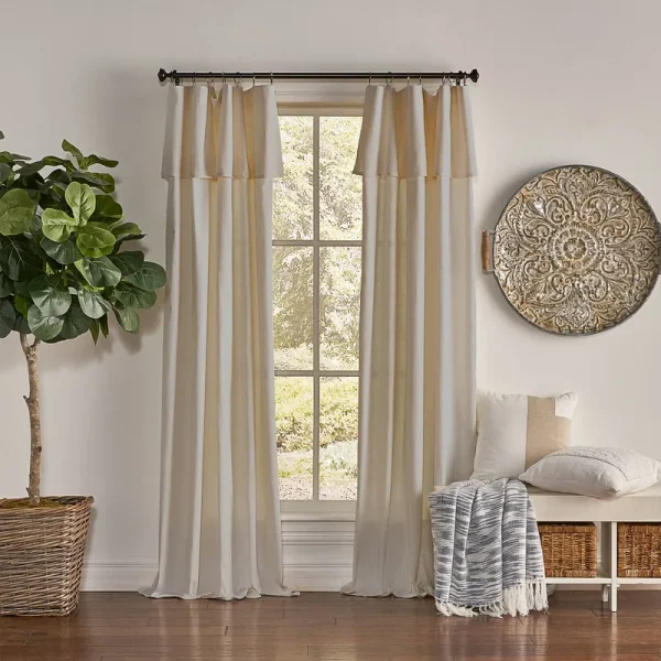 Mercantile Drop Cloth Curtain Panel - 63 Inches - Linen