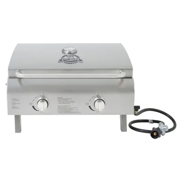 Pit Boss 75275 Propane Gas Grill with 2 Burners - Stainless Steel