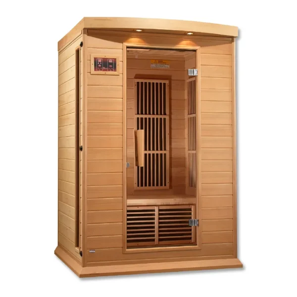 Maxxus MX-K206-01 2-Person Low EMF Far Infrared Canadian Hemlock Sauna