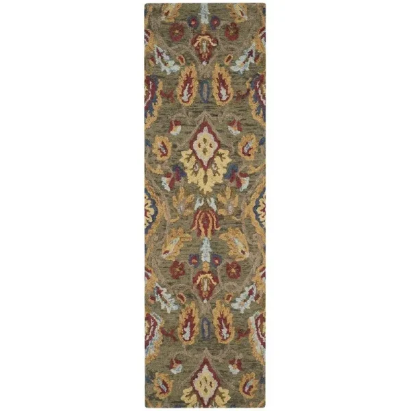 Safavieh Blossom, Green / Multi, 2'-3" x 14', Area Rug