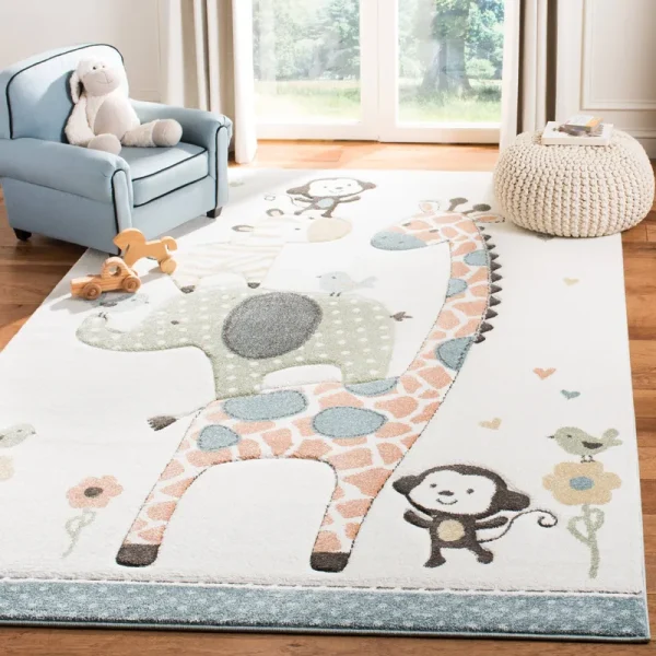 Safavieh Carousel Kids Ivory 4 ft. x 6 ft. Area Rug
