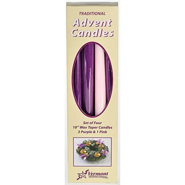Christmas Advent Candle Set (Set of 4)
