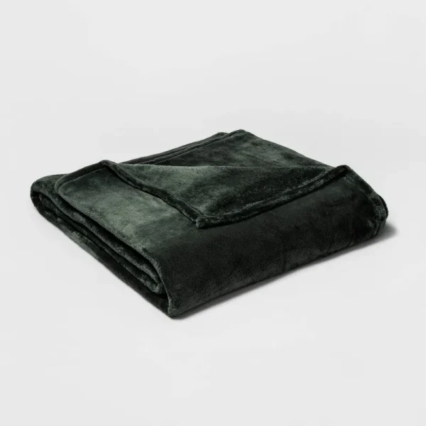 King Microplush Bed Blanket Pine - Threshold