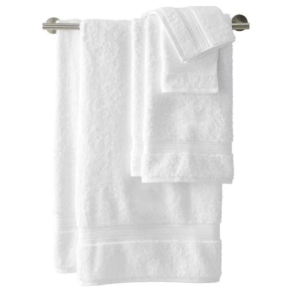 Lands' End Premium Supima Cotton 6-Piece Bath Towel Set - White