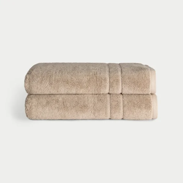 Cozy Earth Premium Plush Bath Towels - Sand